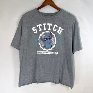 Disney Lilo and Stitch Ohana Means Family T-shirt Gray Size XL Short …
